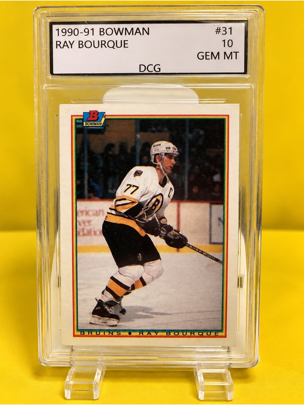 1990-91 Ray Bourque Hockey Trading Card - Boston Bruins